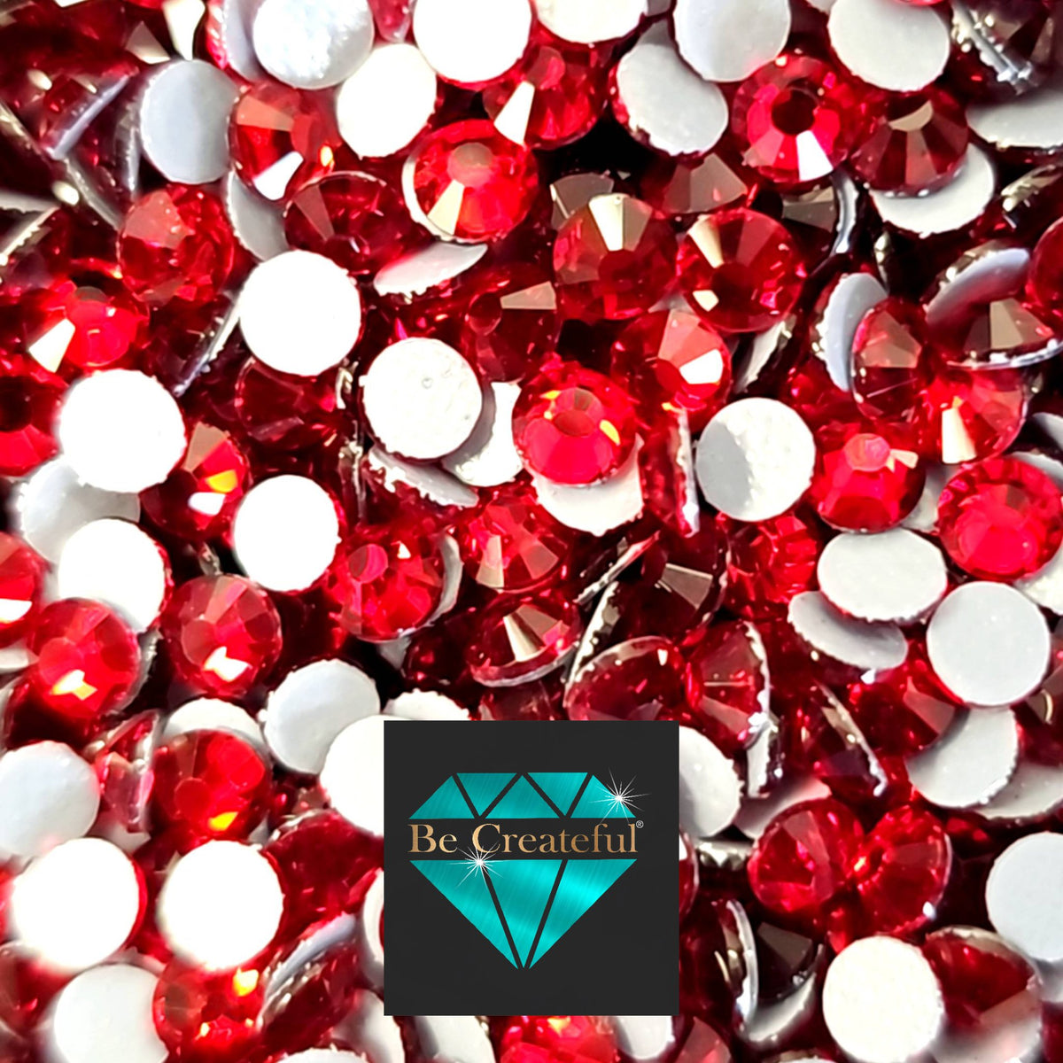Red Rhinestone LUXE® Siam Red Hotfix Glass Rhinestones - 5 ⭐ Rated – Be Createful