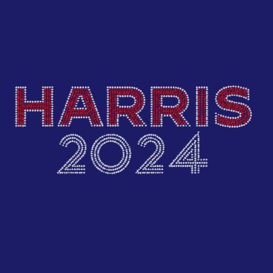 Harris 2024 Rhinestone Transfer