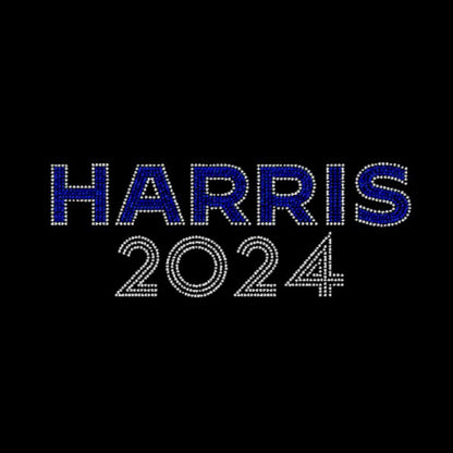 Harris 2024 Rhinestone Transfer