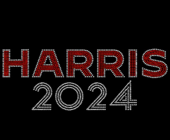 Harris 2024 Rhinestone Transfer