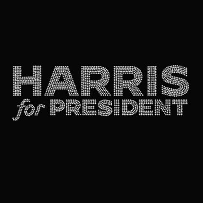 Harris for President Rhinestone Transfer