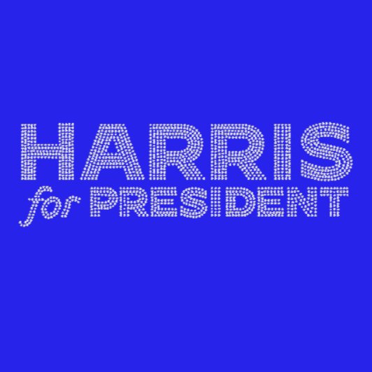 Harris For President Rhinestone Transfer