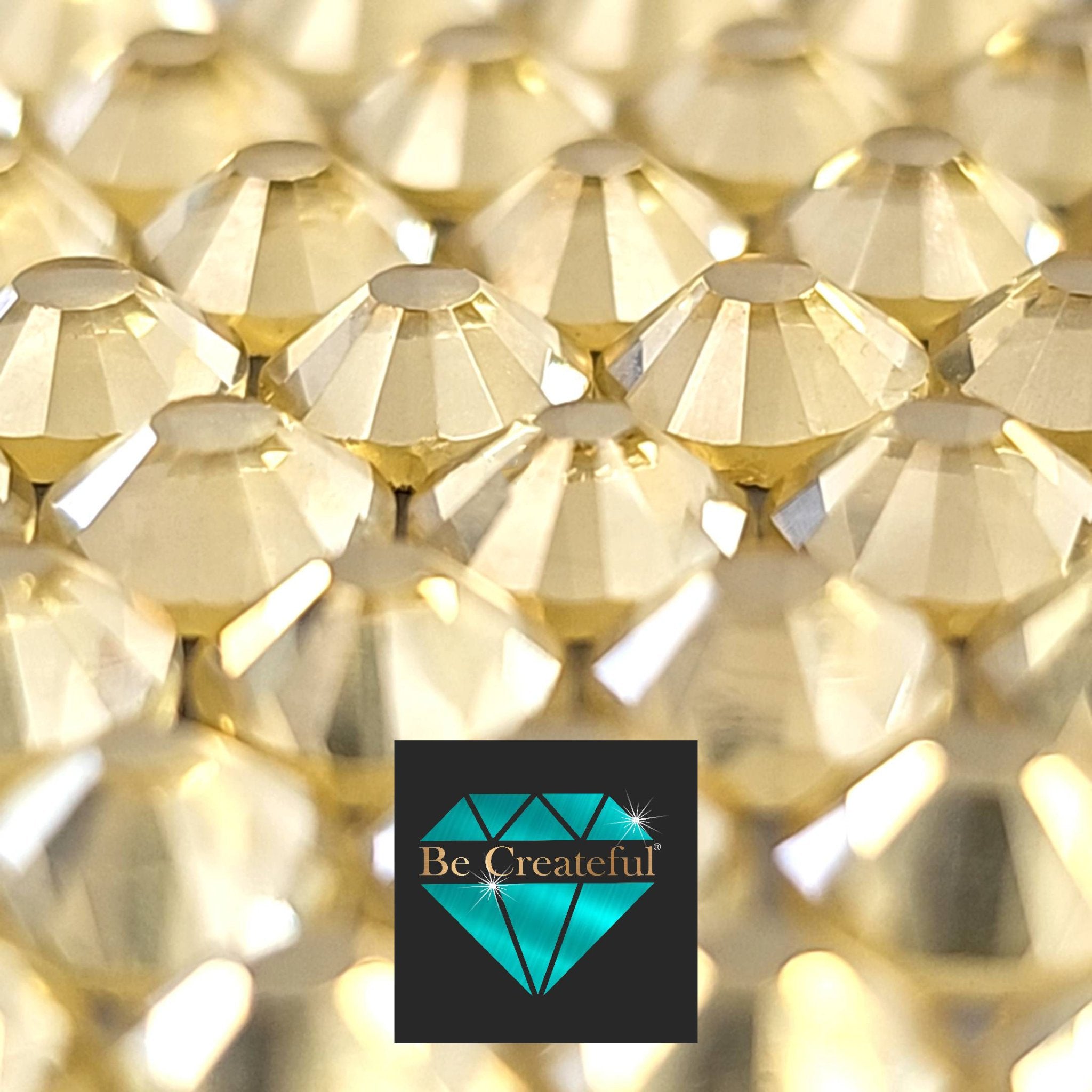 FLATBACK Jonquil Glass Rhinestones | US Rhinestone Supplier! – Be Createful