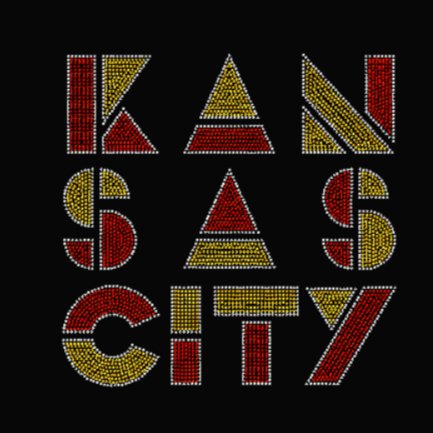 KAN SAS CITY Cosmic Rhinestone Transfer