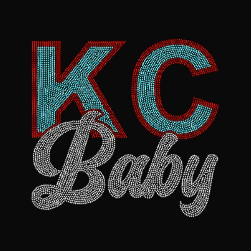 KC Baby Rhinestone Transfer