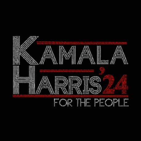 Kamala Harris 24 Rhinestone Transfer