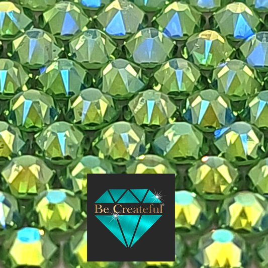 FLATBACK LUXE® Peridot AB Rhinestones