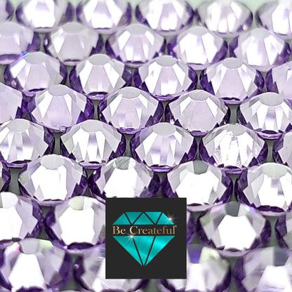 BULK Lavender Glass FLATBACK Rhinestones