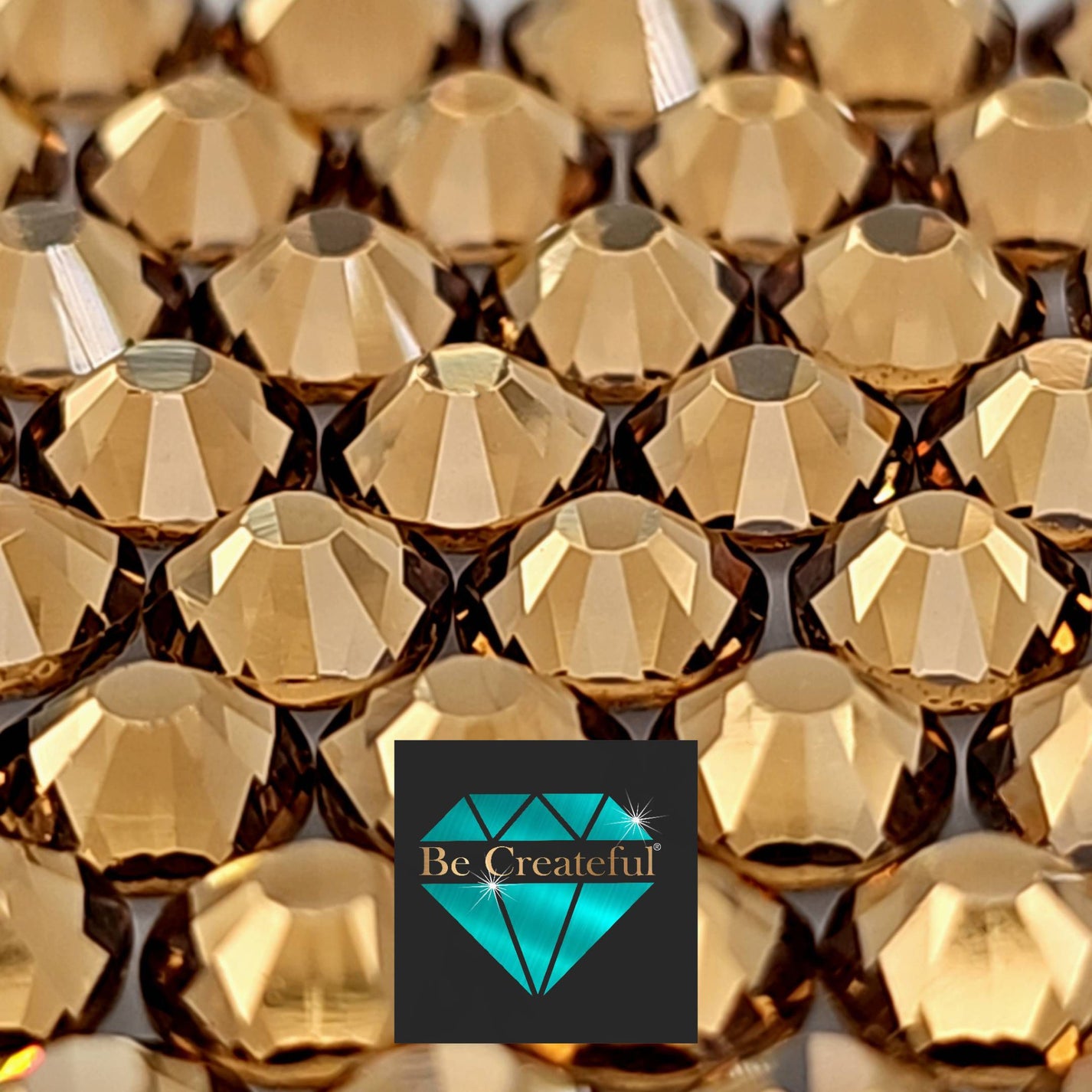 FLATBACK Light Topaz Glass Rhinestones | US Rhinestone Supplier – Be ...
