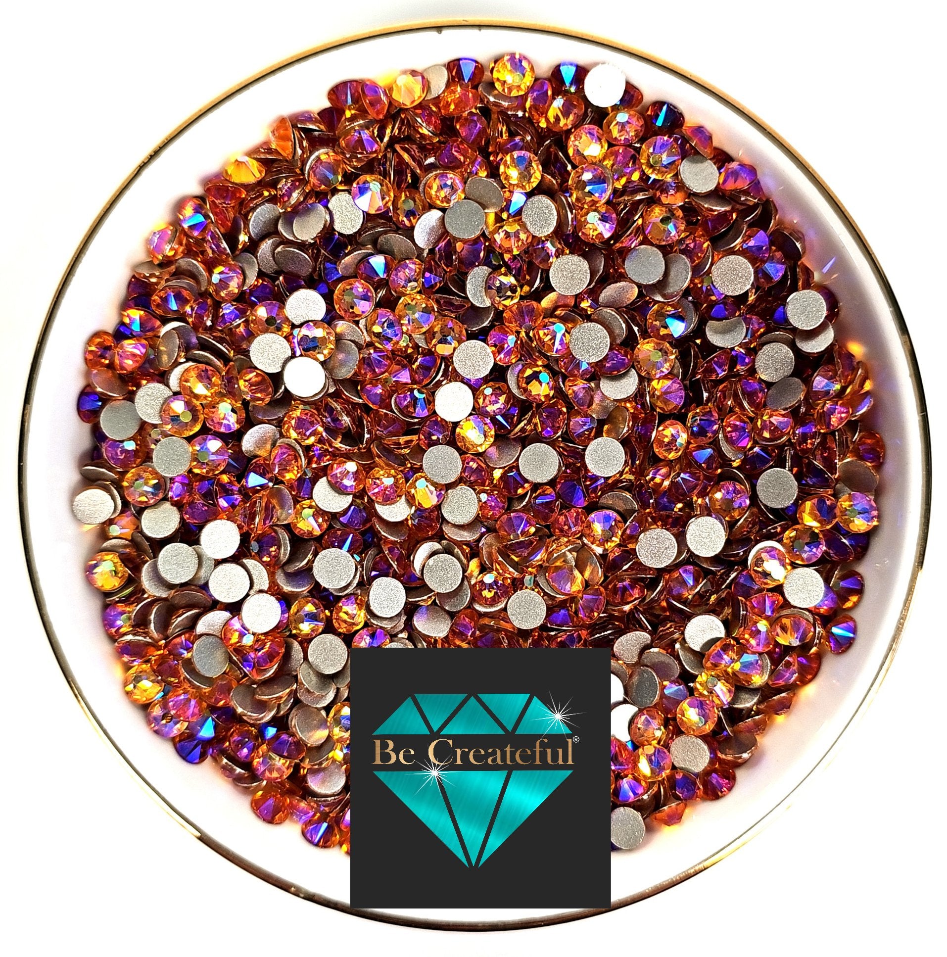 FLATBACK LUXE® Topaz AB Rhinestones