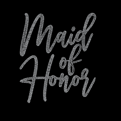 Maid of Honor Rhinestone Transfer - Wedding rhinestone transfers