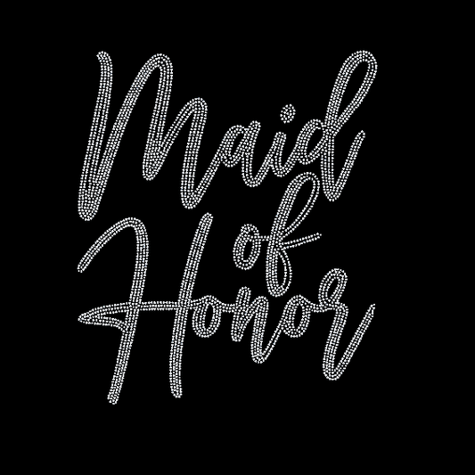 Maid of Honor Rhinestone Transfer - Wedding rhinestone transfers