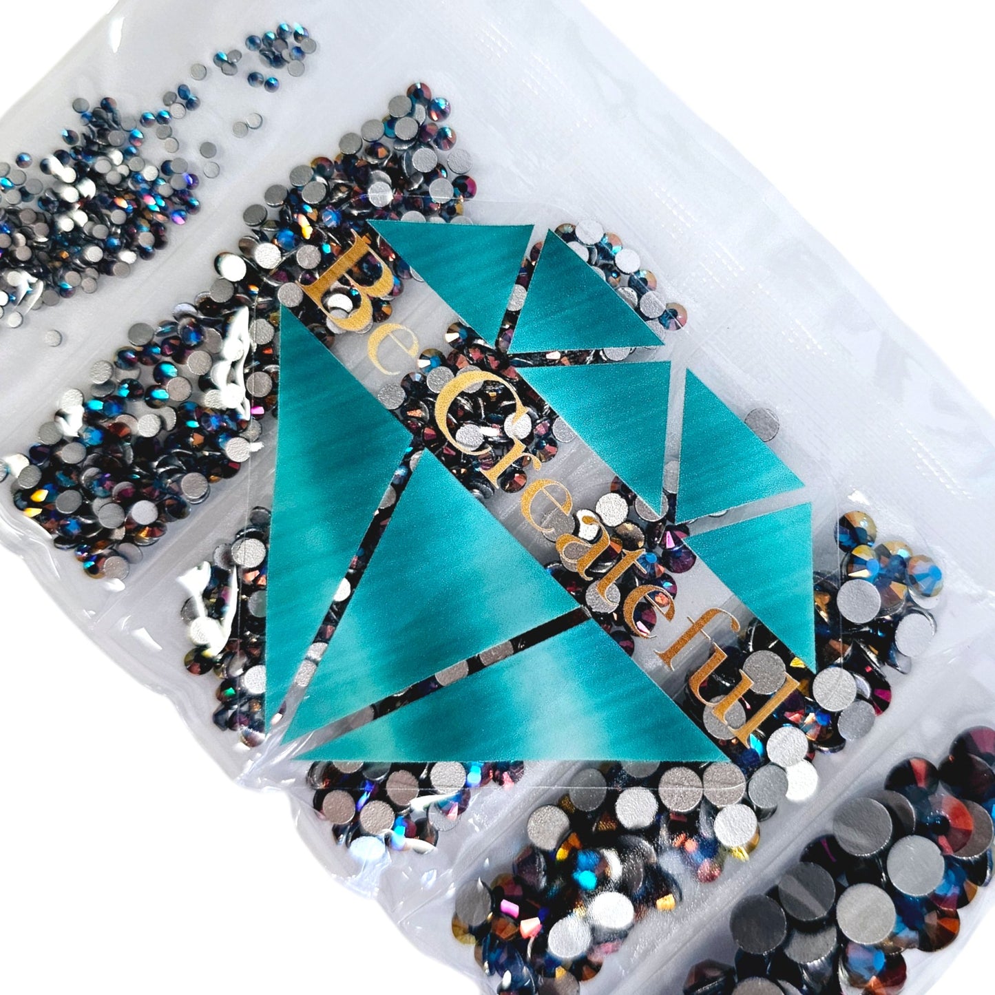 Multi-Size Mirage Blue Zircon Flatback Rhinestones