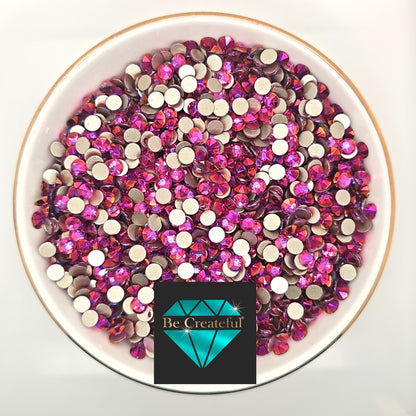 FLATBACK LUXE® Mirage Fuchsia Rhinestones