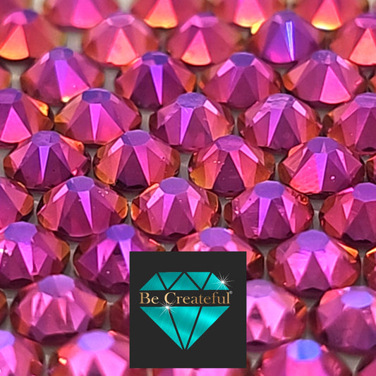 FLATBACK LUXE® Mirage Fuchsia Rhinestones