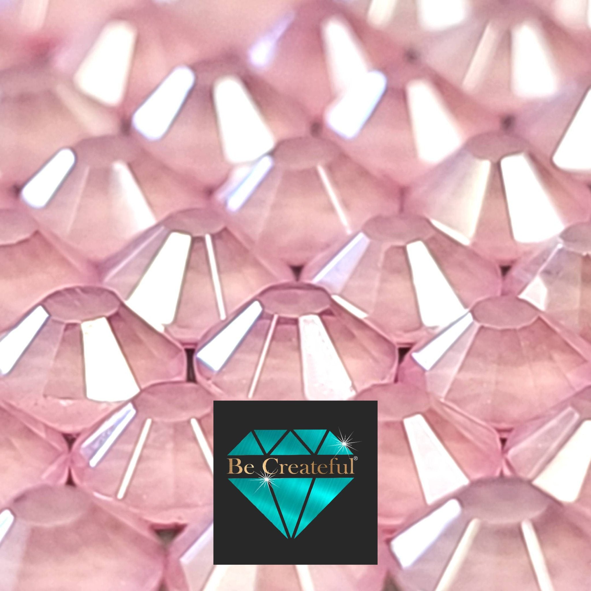 Mocha Matte Light Pink FLATBACK Glass Rhinestones - Rhinestone Supplier ...