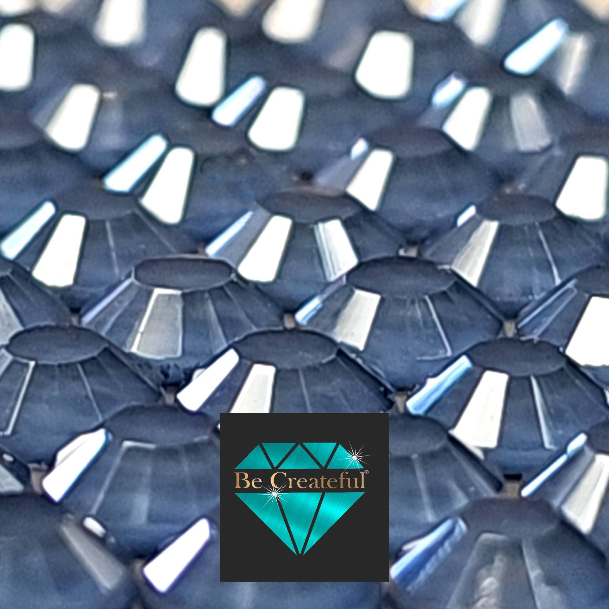 Mocha Matte Blue FLATBACK Glass Rhinestones - Fast Shipping – Be Createful