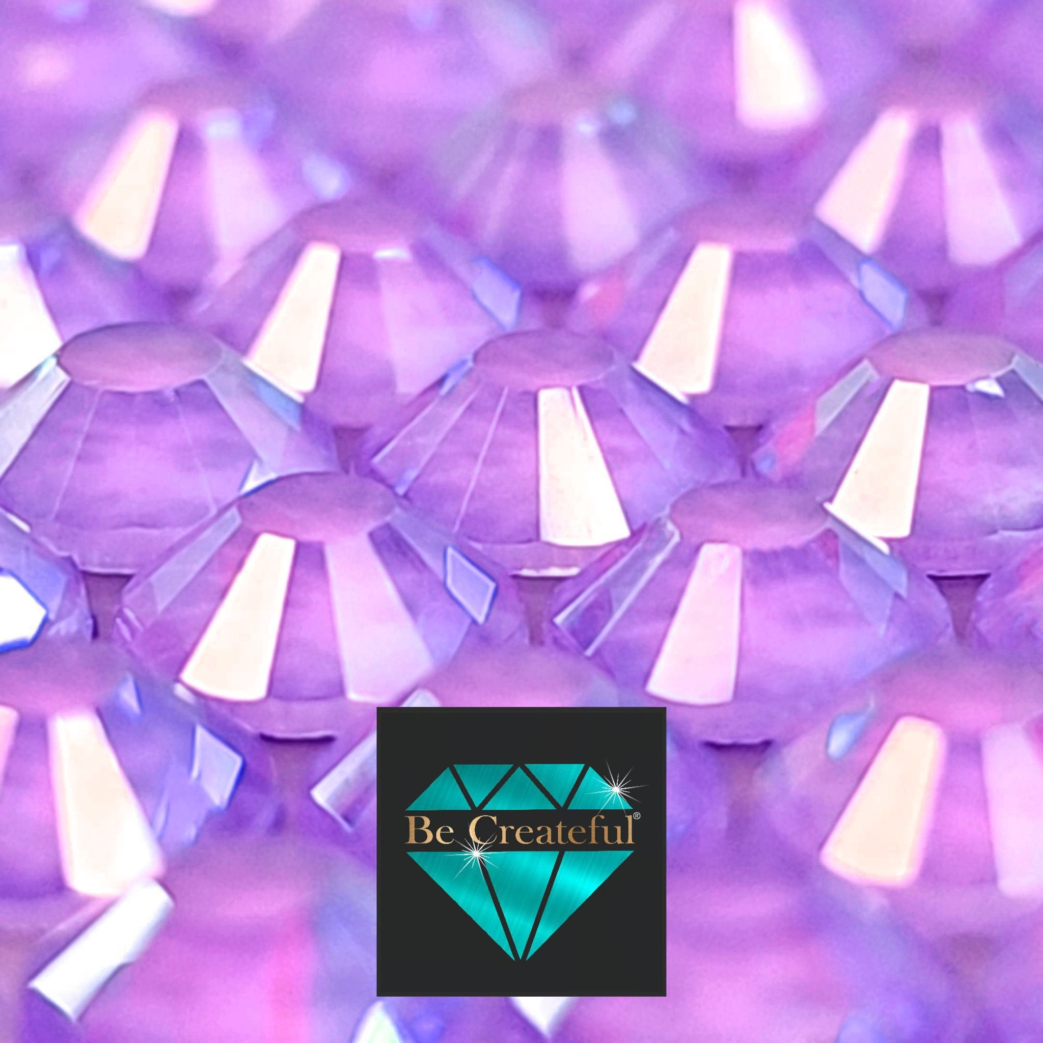 BULK Flatback Neon Purple AB Glass Rhinestones - High Quality ...