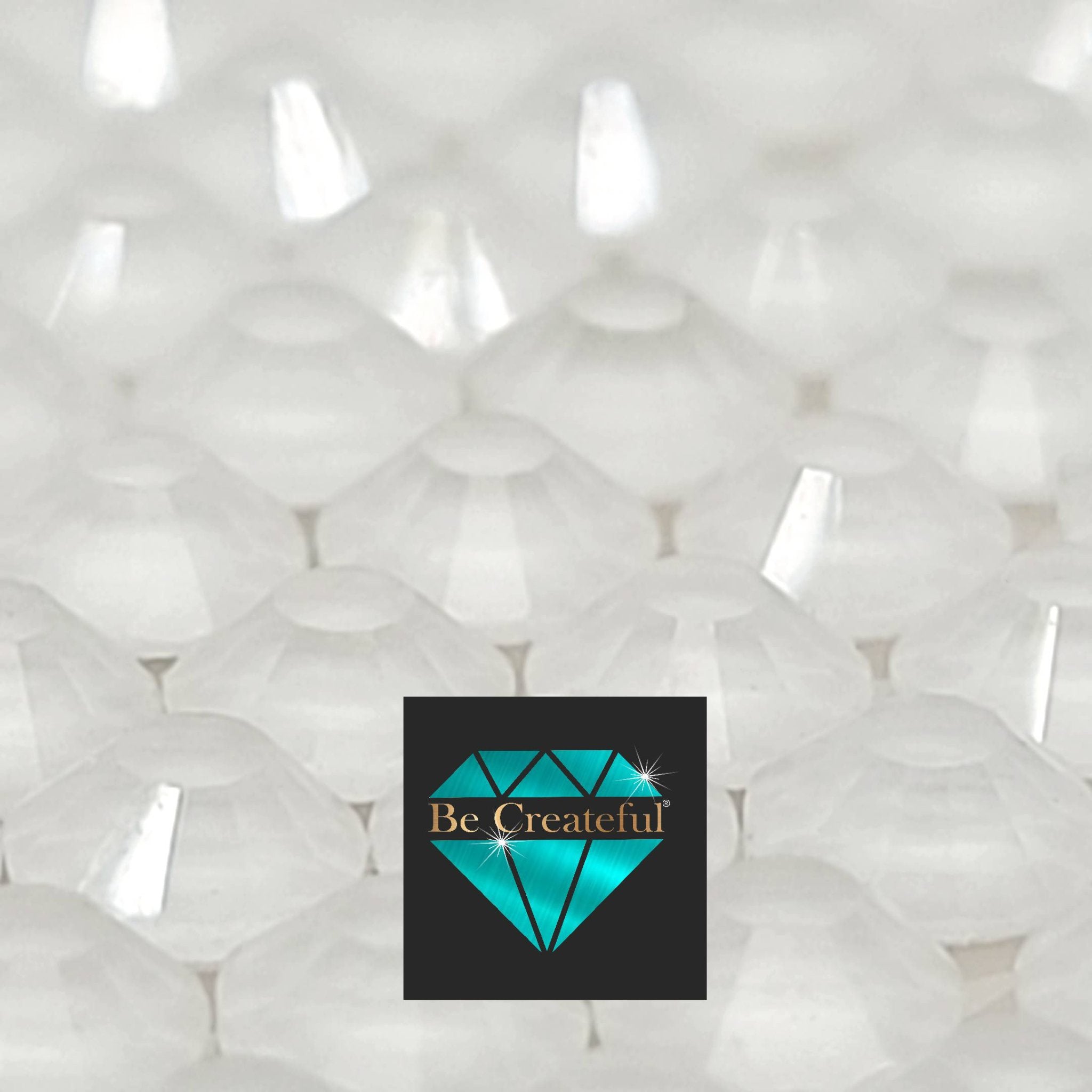 FLATBACK Neon White Rhinestones - Large Rhinestone Selection – Be Createful