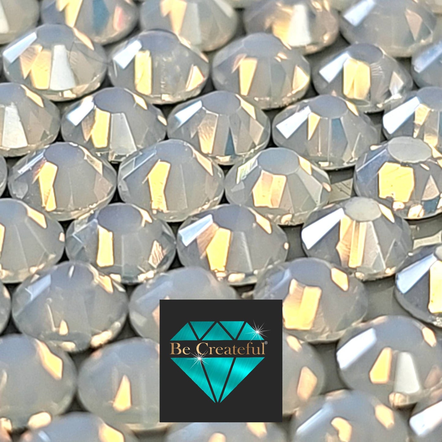 White Opal BULK LUXE® HOTFIX Rhinestones