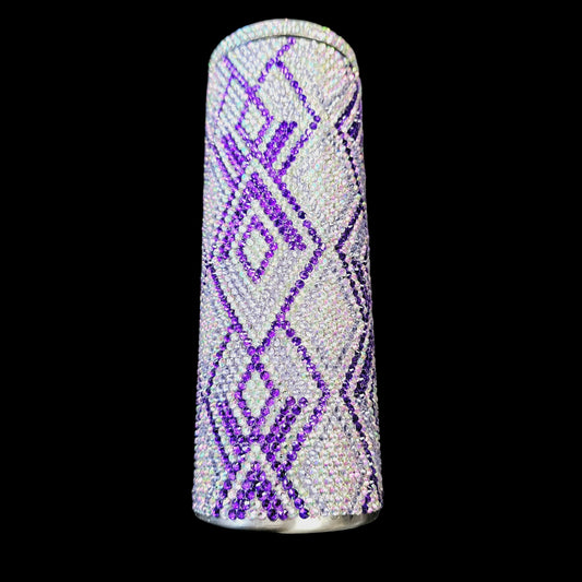 Diamond Two Tone Tumbler Pattern SS16 Rhinestone Template