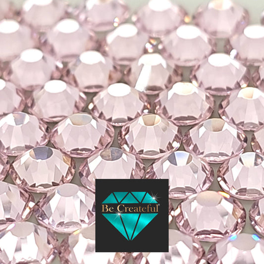 BULK Pink Glass FLATBACK Rhinestones