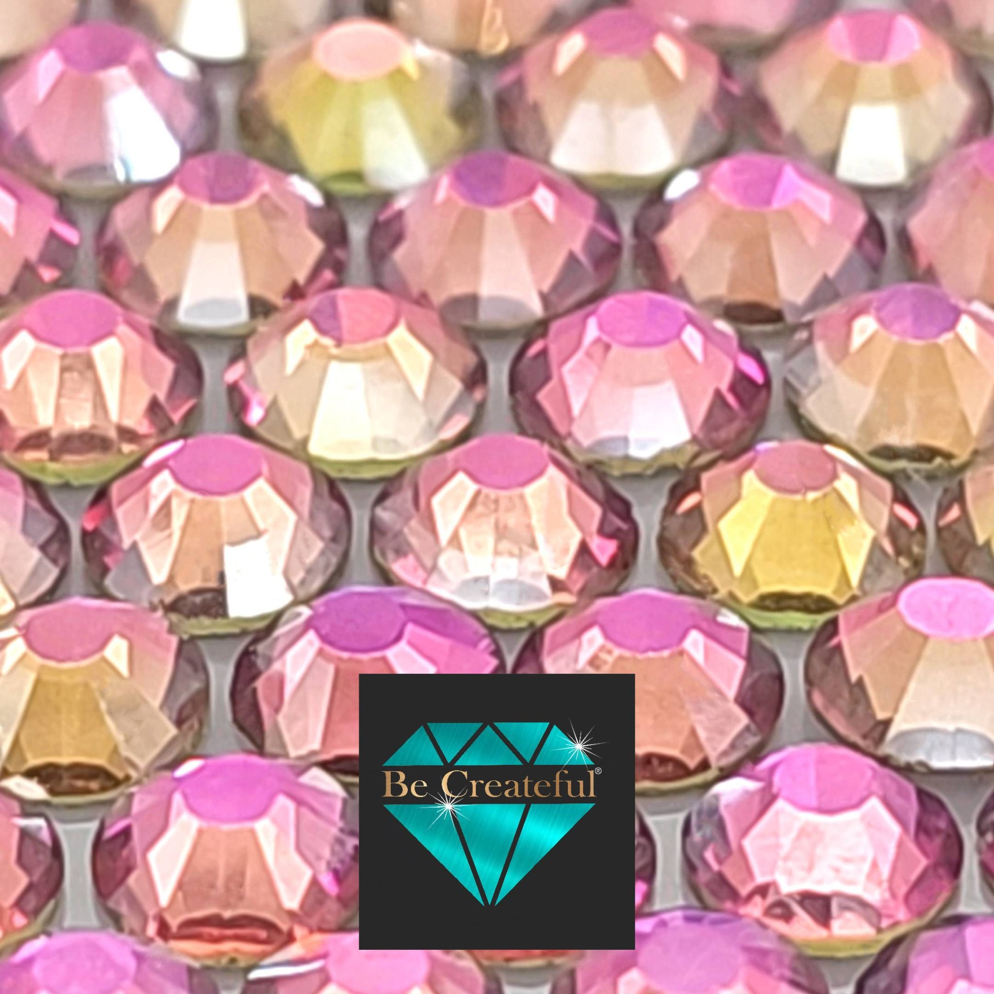 FLATBACK Rainbow ROSE Rhinestones - Large Rhinestone Selection – Be ...