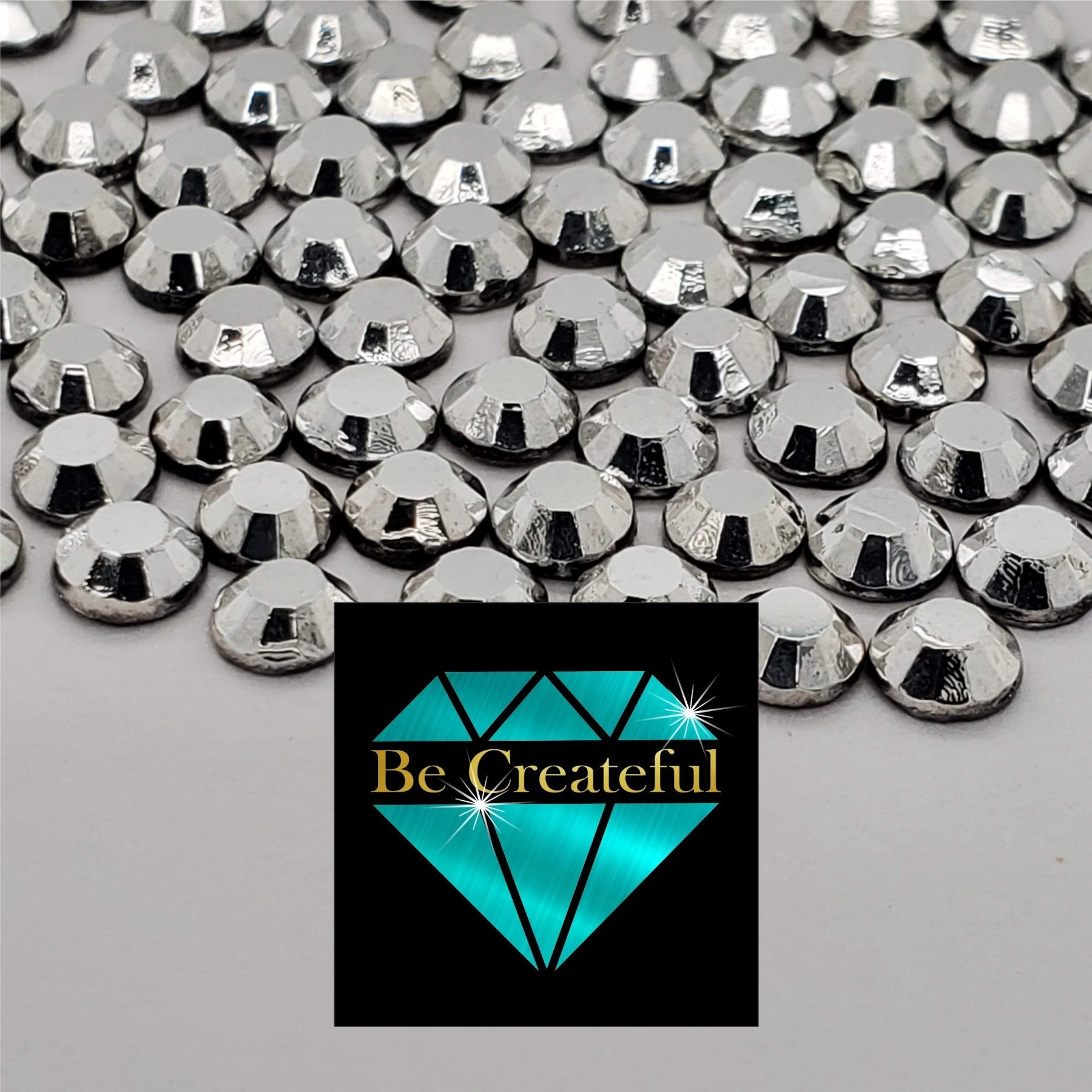Silver Hematite/Crystal Labrador Korean Bulk Hotfix Rhinestones – Be ...