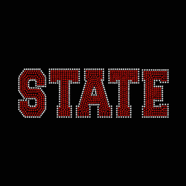 Ohio State Rhinestone Transfer State Two-Color Hotfix Rhinestone Transfer – Be Createful