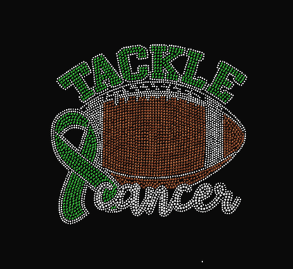 Tackle Cancer Awareness Rhinestone Transfer