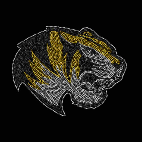 Tiger Rhinestone Transfer