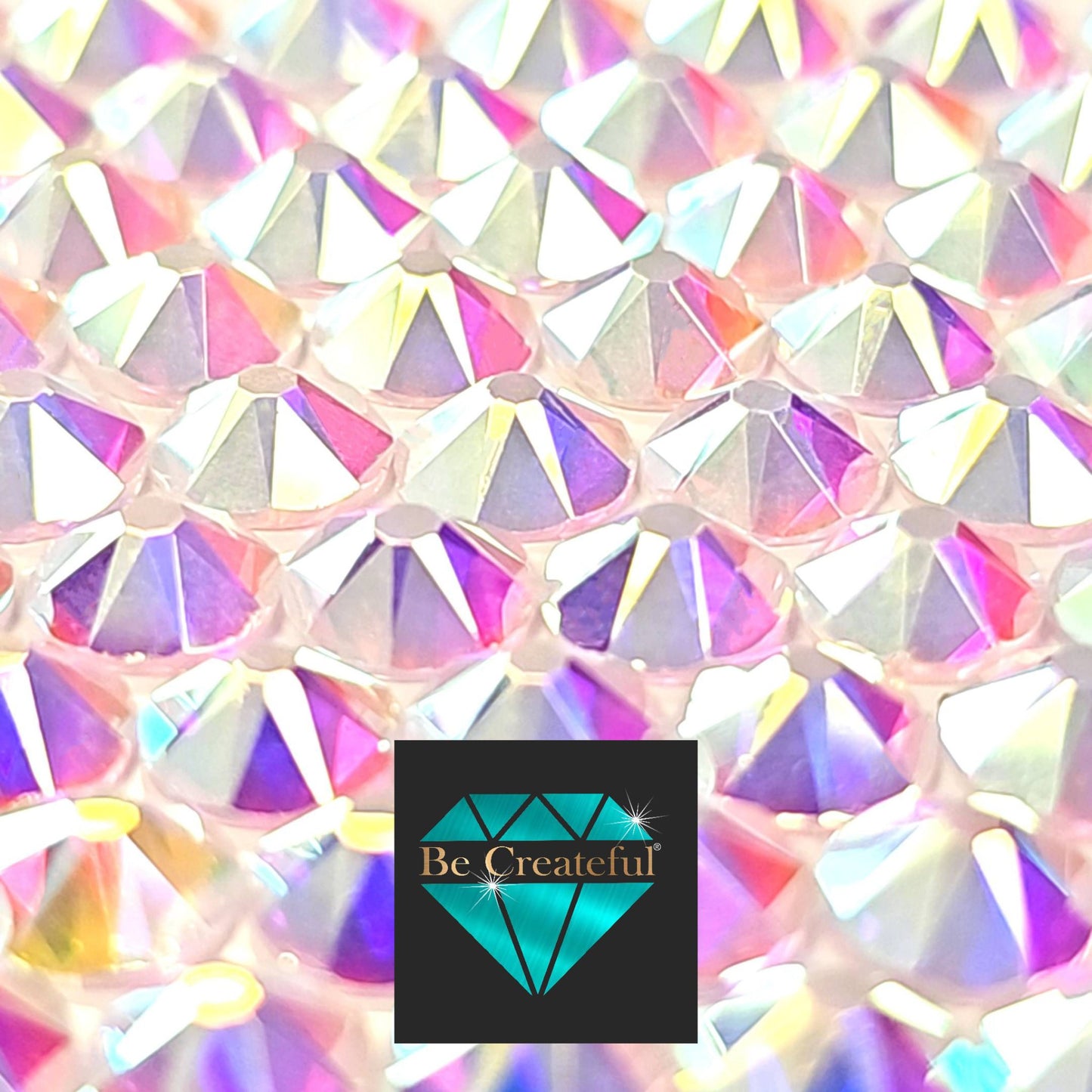 BULK LUXE® Transparent AB FLATBACK Rhinestones