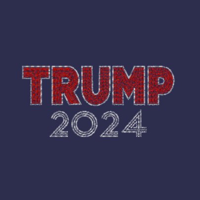 Trump 2024 Rhinestone Transfer