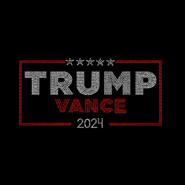 Trump Vance 2024 Rhinestone Transfer