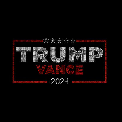 Trump Vance 2024 Rhinestone Transfer