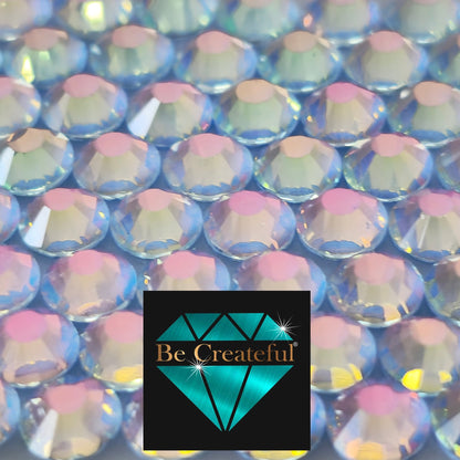 FLATBACK Luminous Opal Blue Rhinestones