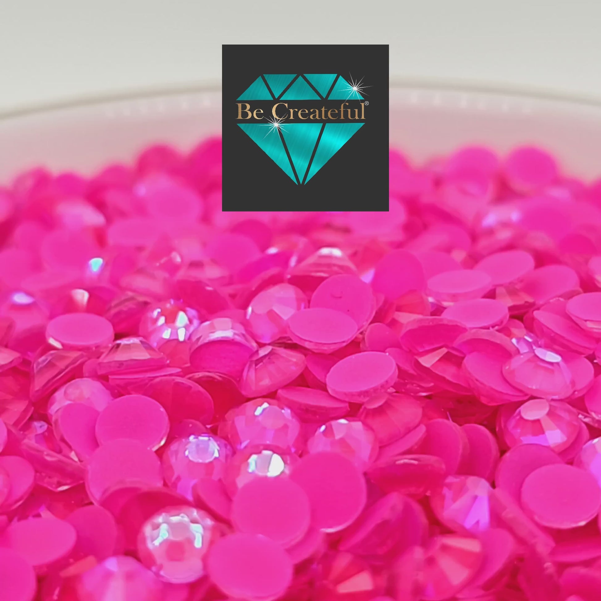 BULK Neon Rose AB FLATBACK Rhinestones