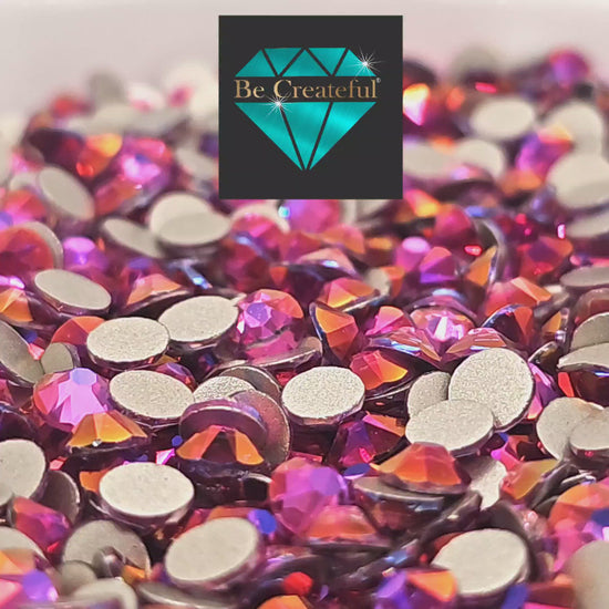 FLATBACK LUXE® Mirage Fuchsia Rhinestones