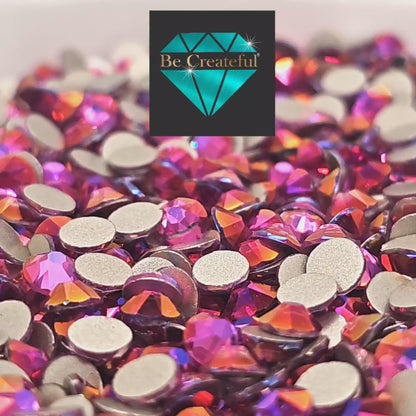 FLATBACK LUXE® Mirage Fuchsia Rhinestones