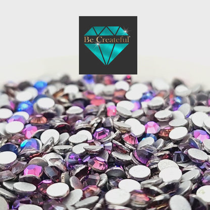  Purple Majesty Glass FLATBACK Rhinestones