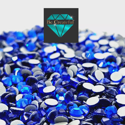 Cobalt Blue BULK LUXE® HOTFIX Rhinestones