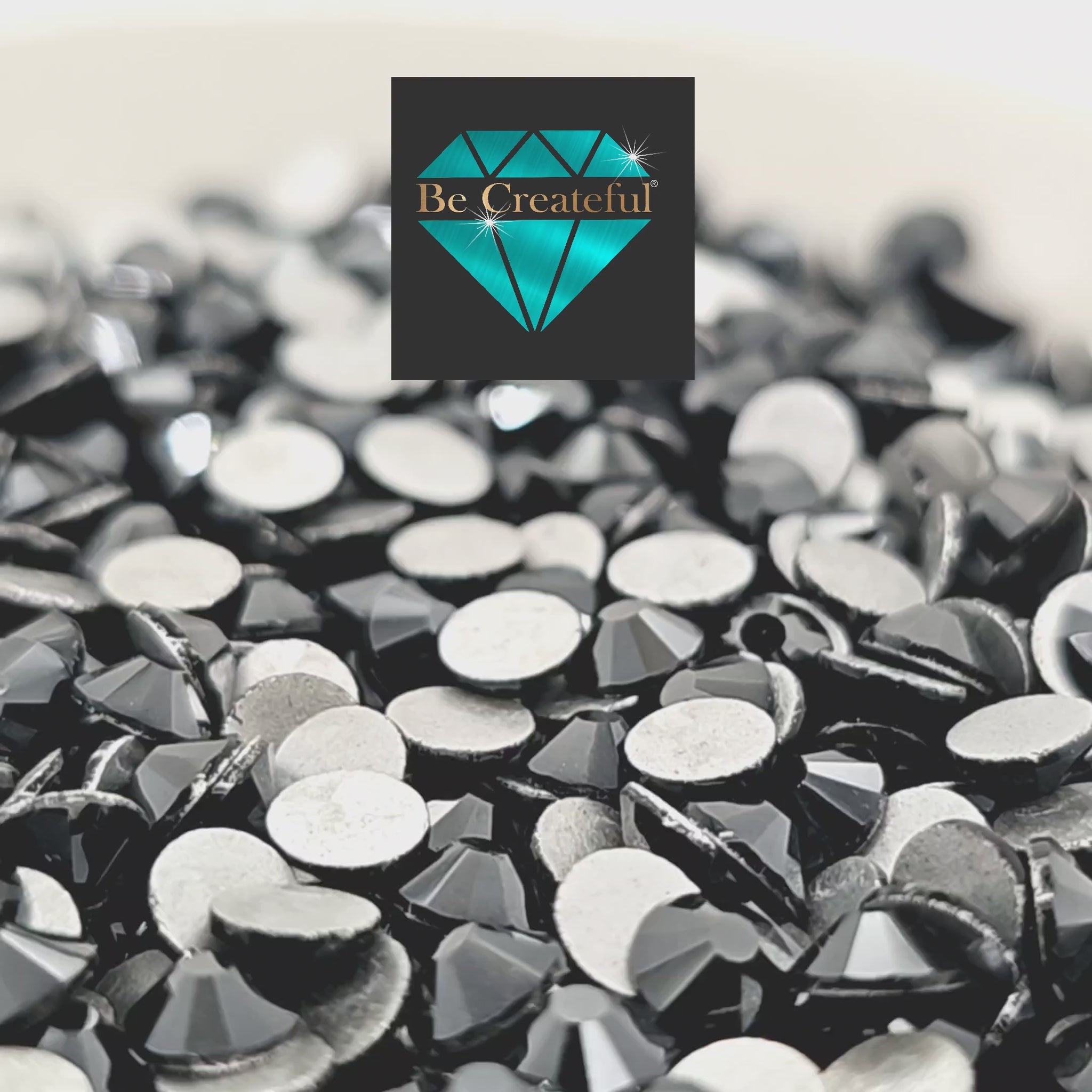 BULK FLATBACK Jet HEMATITE Rhinestones