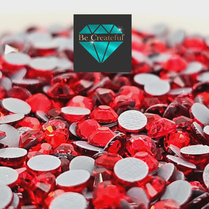 BULK LUXE® Light Siam Red HOTFIX Rhinestones