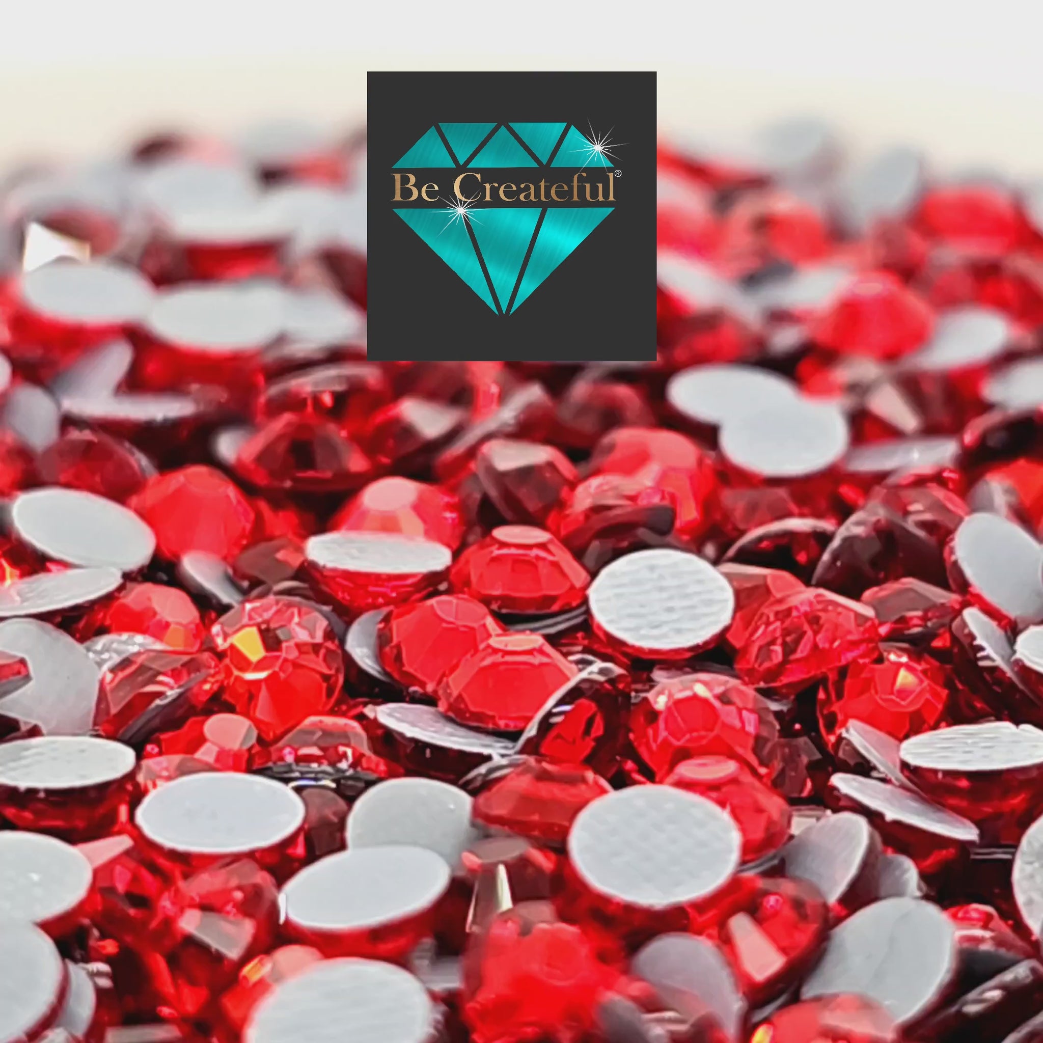 BULK LUXE® Light Siam Red HOTFIX Rhinestones