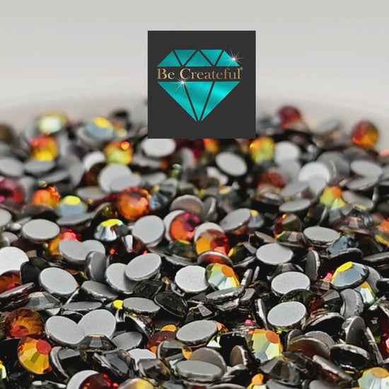 BULK CHAMELEON Siam Glass FLATBACK Rhinestones