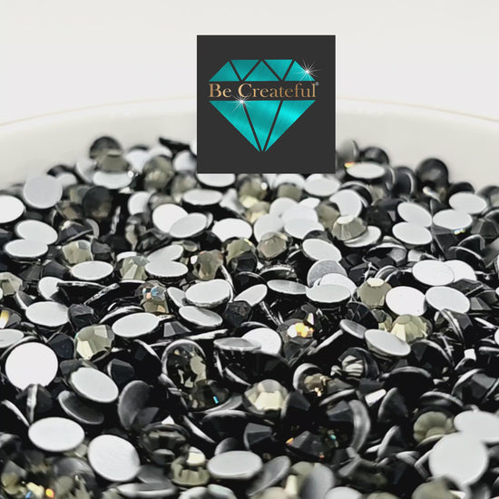 FLATBACK Black Diamond Rhinestones