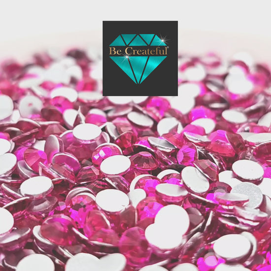 FLATBACK Hot Pink Rhinestones