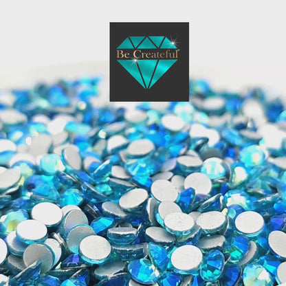 FLATBACK Aquamarine AB Rhinestones