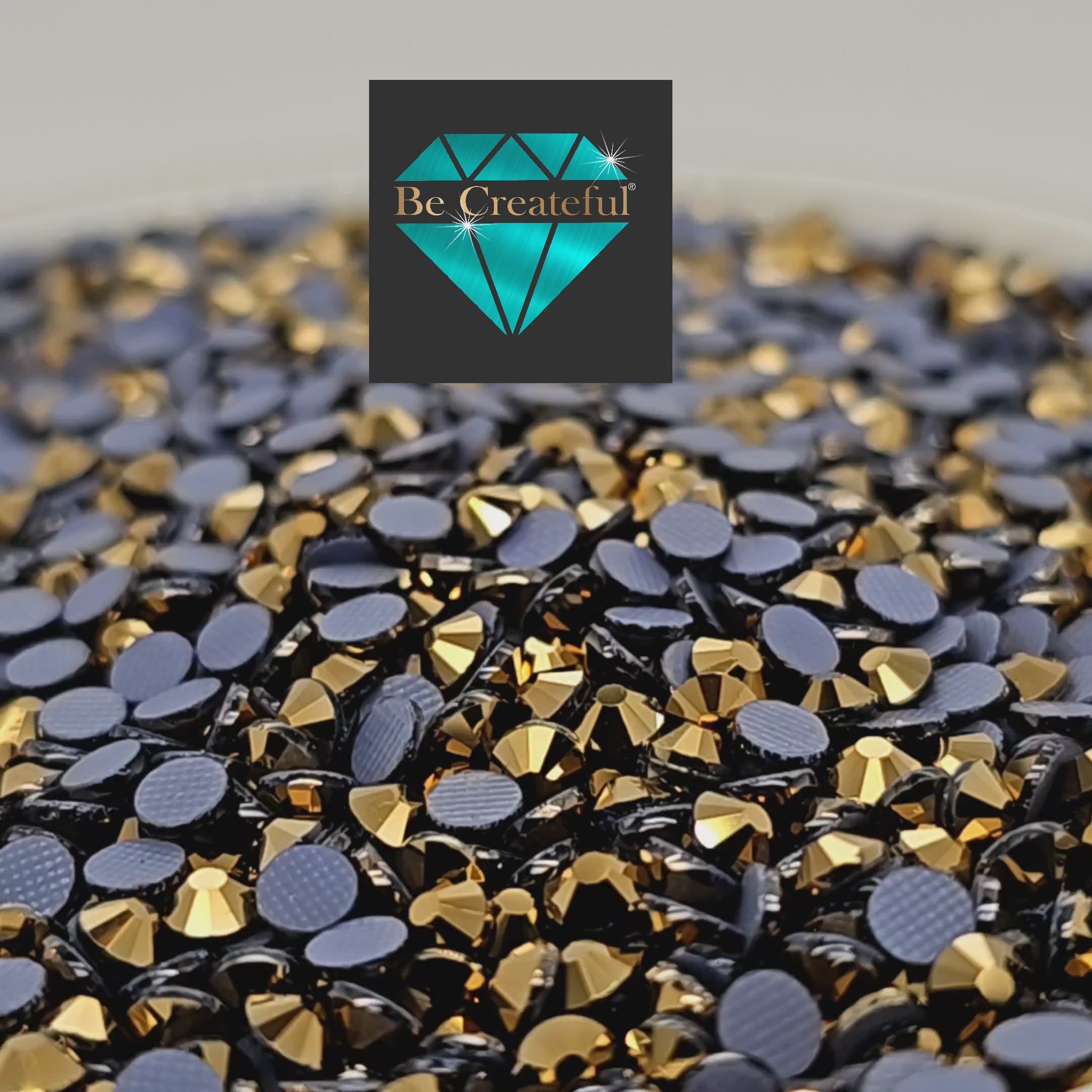 Be Createful LUXE® Aurum Gold Glass Hotfix Rhinestones are high-quality 14-16 facet glass Rhinestone that provides intense sparkle and refraction.
