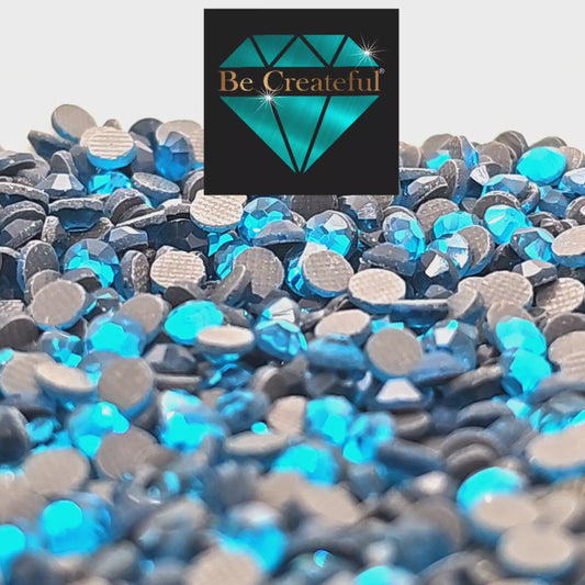 Blue Zircon DMC Hotfix Rhinestones